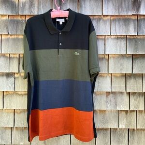 Lacoste Men's Polo Shirt with Bold Stripes